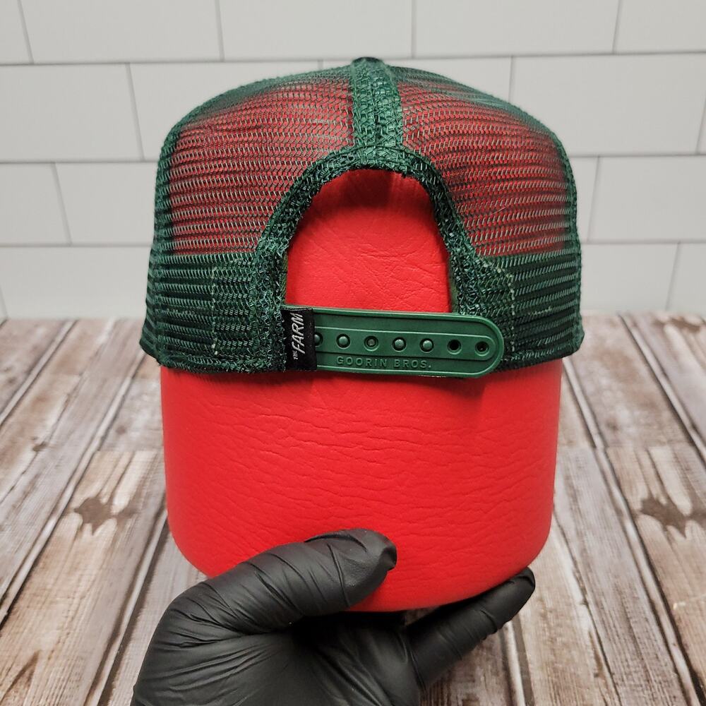 Goorin Bros The Farm OG Turtle Trucker Hat Green Black Snapback Mesh Cap - Picture 3 of 8